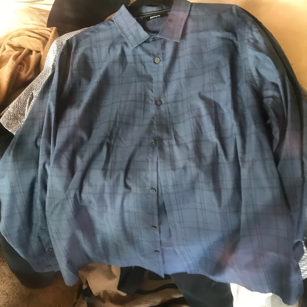 Alfani Plaid Button Down - image 1